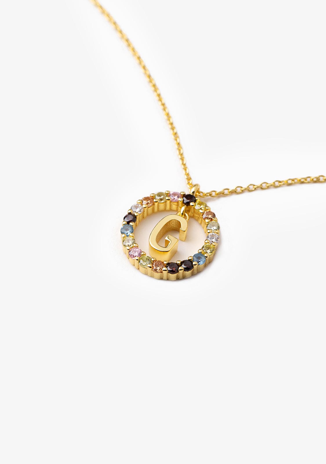 Collar Inicial Letra G Oro