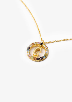 Collar Inicial Letra G Oro